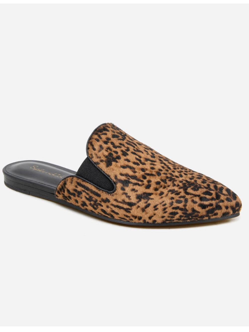 Splendid Liza Cheetah Print Slip-On Mule/Flats, Leather/Calf Hair, NEW, Size 9M